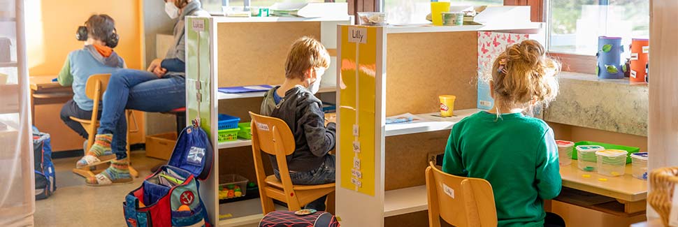 Schüler im Förderzentrum der Hainbrunnenschule