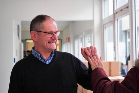 Seltener Gast: Hans-Otto Dippacher auf Stippvisite