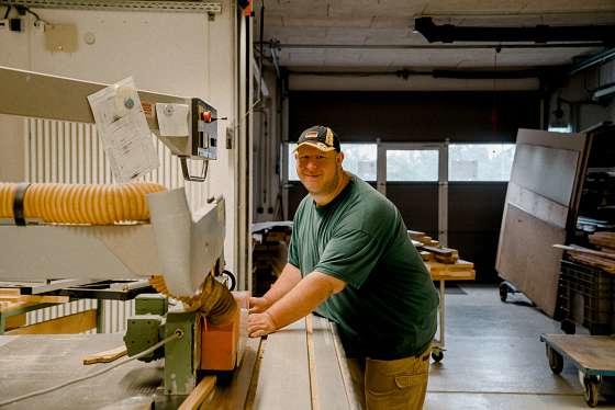 Arbeiten in der Holzwerkstatt - © Lebenshilfe Forchheim